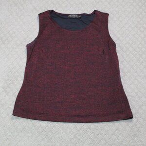 Picadilly Fashions Size M Red Black Stretchy Sleeveless Top